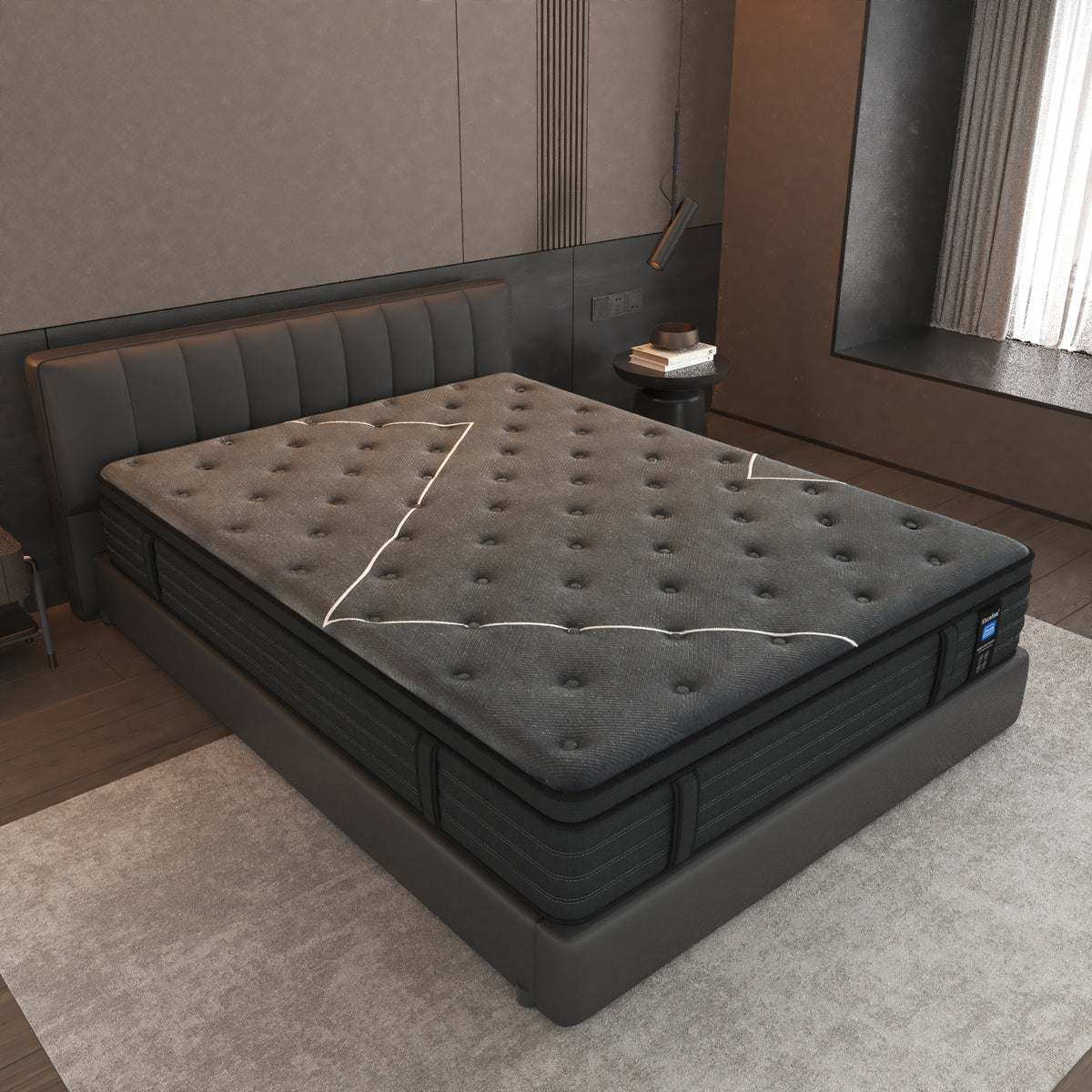 Slecofom 14 Inch Extra Firm Hybrid Mattress - Extra Firm, Fiberglass Free