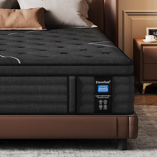 Extra Firm  Mattress, 14 Inch Foam Encased Mattress,Memory Foam Hybrid with Extra Lumbar Support, Back Pain Relief&Cool Sleep, Firm Foam Encased Edge,Motion Isolation,Fiberglass-Free