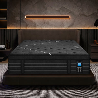 Extra Firm  Mattress, 14 Inch Foam Encased Mattress,Memory Foam Hybrid with Extra Lumbar Support, Back Pain Relief&Cool Sleep, Firm Foam Encased Edge,Motion Isolation,Fiberglass-Free